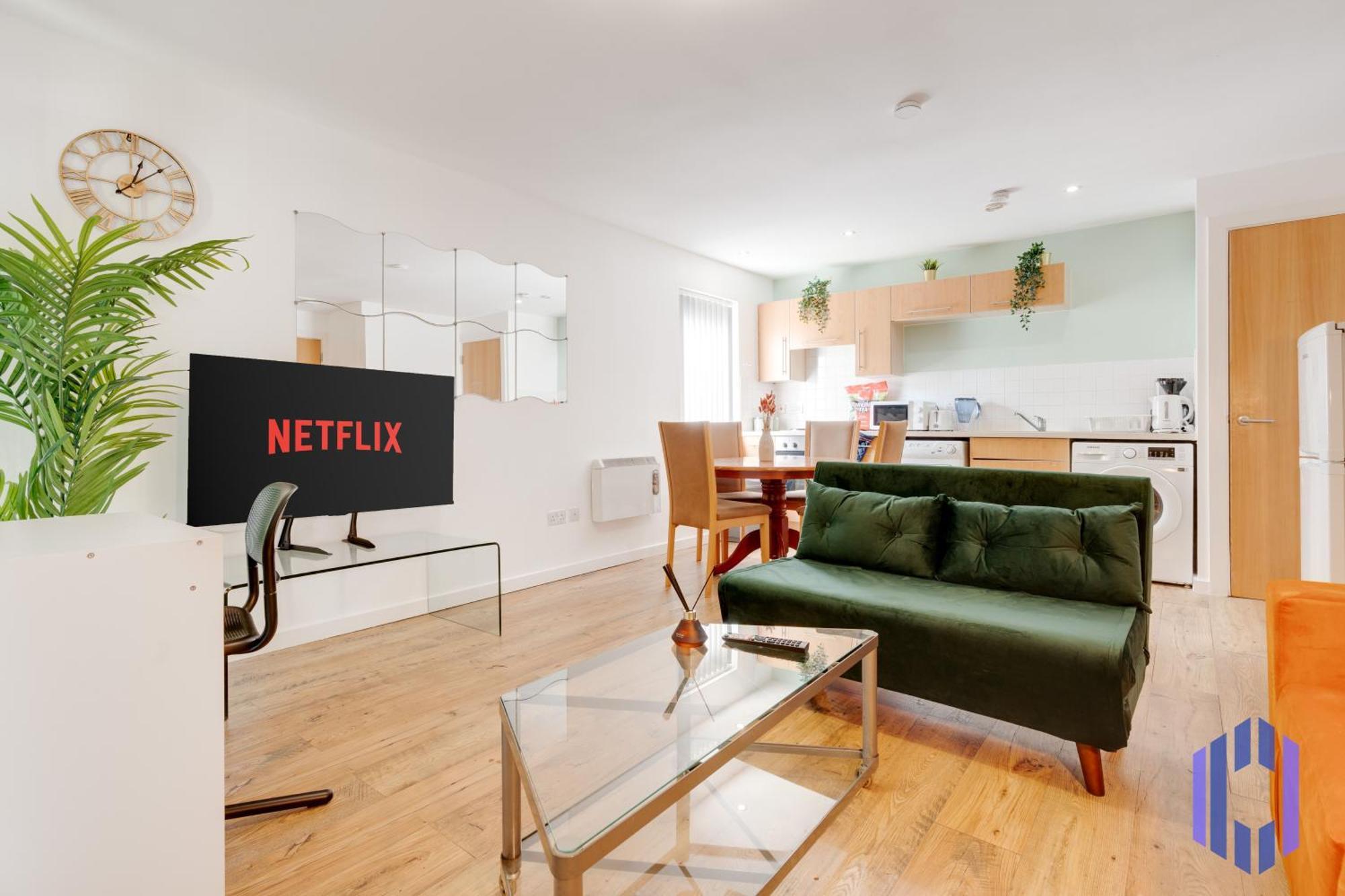 Apartment Free Parking - Immaculate 1bd Flat - Salford Quays *